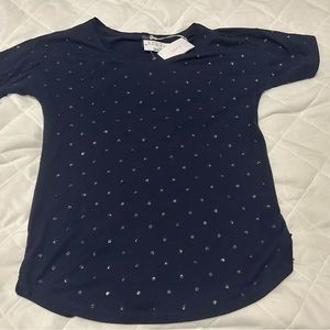 J. Crew Sequin Dot Shirt